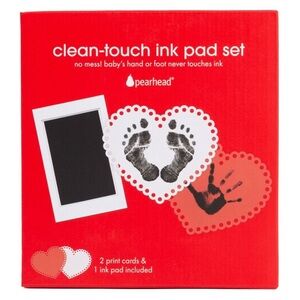 Pearhead Red Clean-Touch Baby Ink Pad Kit
